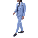 Mateo 3-Piece Slim Fit Suit // Light Blue (Euro: 48)