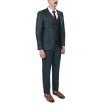 Brad 3 Piece Slim Fit Suit // Green (Euro: 44)