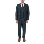 Brad 3 Piece Slim Fit Suit // Green (Euro: 54)