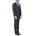 Charlie 3 Piece Slim Fit Suit // Smoked (Euro: 54)