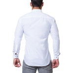 Fibonacci Dress Shirt // Sparkle White (S)