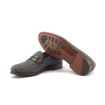 Loafer Mask // Dark Gray Flannel + Dark Brown Box Calf (US: 8.5)