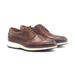 Longwing Blucher Burnishing // Med Brown Painted Calf (Euro: 44)
