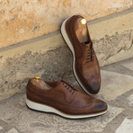 Longwing Blucher Burnishing // Med Brown Painted Calf (Euro: 45)