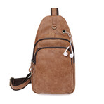 Zipper Waist Bag // Brown