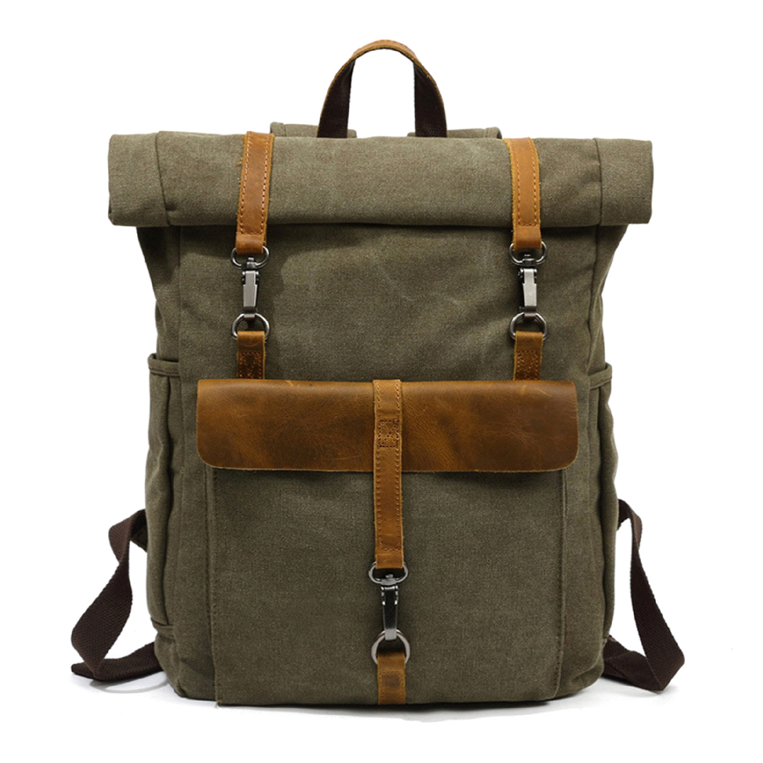 Triple Buckle Backpack // Army Green - OwnBag - Touch of Modern
