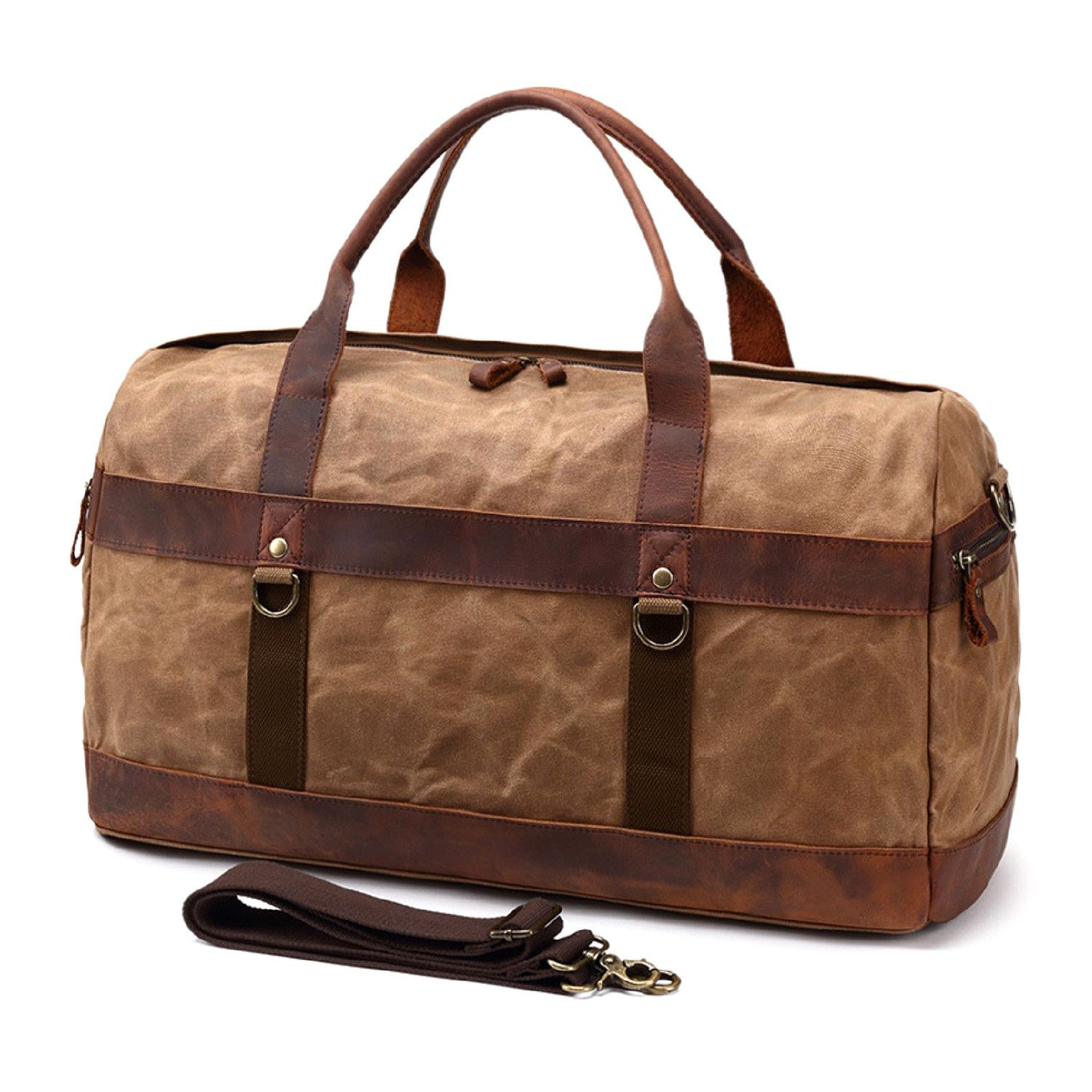 Duffel Bag With Side Zipper // Khaki - OwnBag - Touch of Modern
