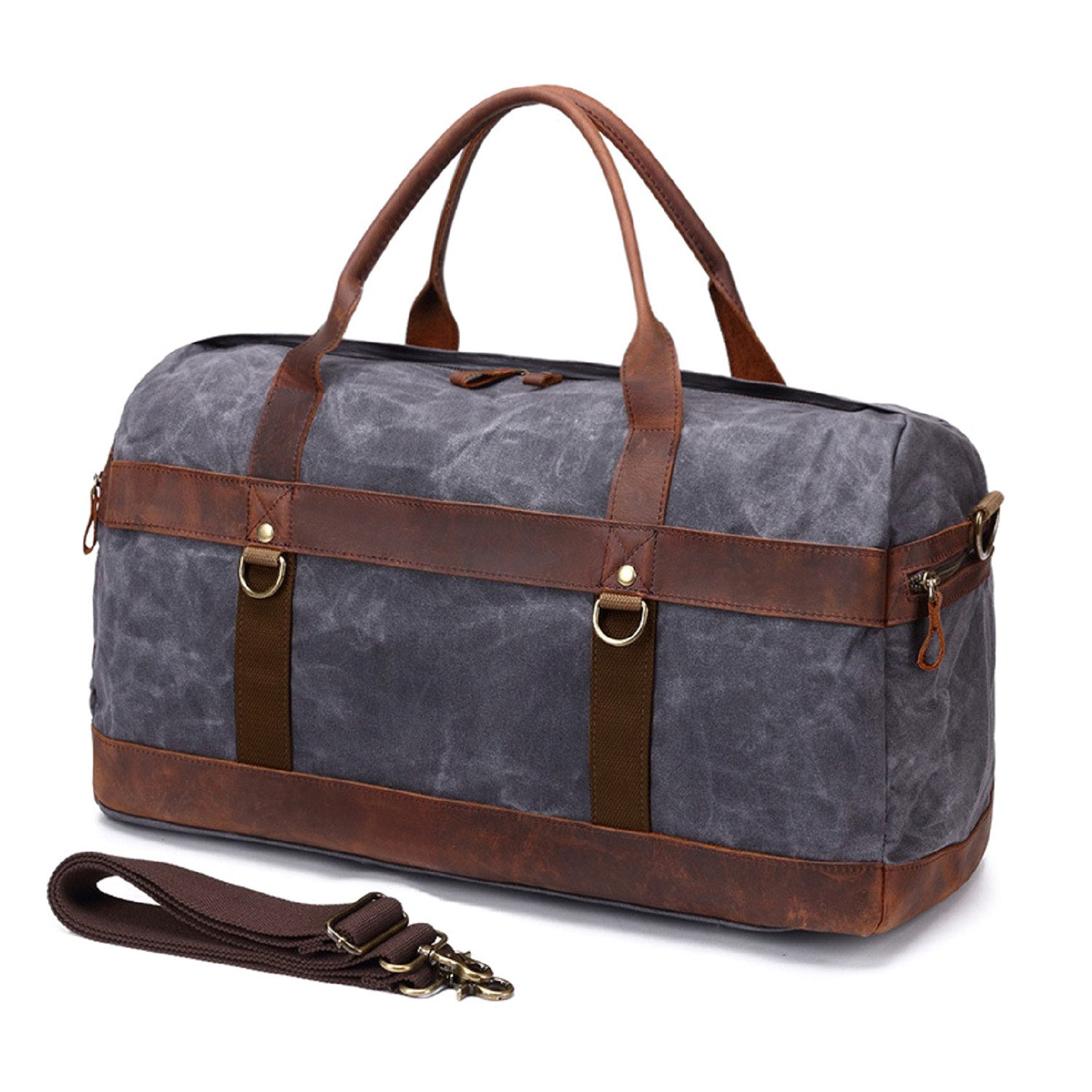 Duffel Bag With Side Zipper // Gray - OwnBag - Touch of Modern