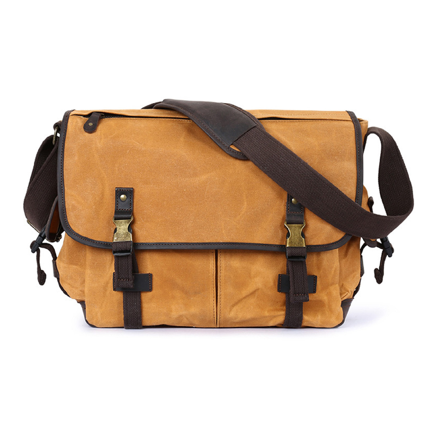 Double Buckle Messenger Bag // Yellow - OwnBag - Touch of Modern