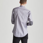 Slim Fit Contrast Placket Shirt // Gray (2XL)