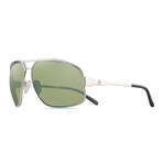 Stargazer Sunglasses // Glass Lenses // Chrome + Green