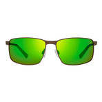 Knox Sunglasses // Brown + Green Water