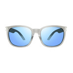 Slater Sunglasses // Glass Lenses // Matte Crystal + Blue Water