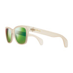 Trystan Modified Square Sunglasses // Matte Sand + Green Water