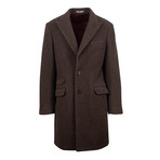 Brunello Cucinelli // Wool Blend Overcoat // Brown (Euro: 50)