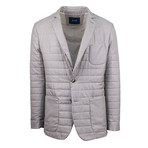 Pal Zileri // Quilted Wool Blend Blazer Jacket // Brown (Euro: 48)
