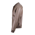 Pal Zileri Concept // Leather Bomber Jacket // Light Brown (Euro: 50)