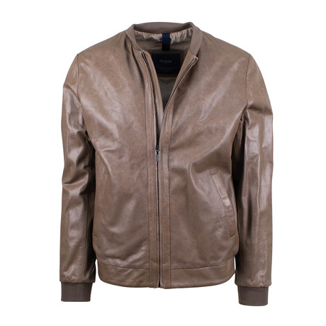 Pal Zileri Concept // Leather Bomber Jacket // Light Brown (Euro: 54)