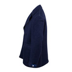 Pal Zileri Sartoriale // Double Breasted Wool Coat // Blue (Euro: 48)