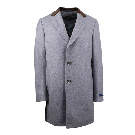 Pal Zileri // Tweed Wool Coat // Gray (Euro: 48)