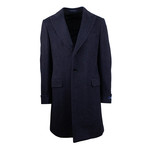Pal Zileri // Twill Wool Coat // Blue (Euro: 50)