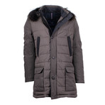 Pal Zileri Concept // Quilted Parka Coat // Brown (Euro: 50)