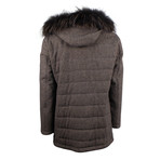 Pal Zileri Concept // Twill Wool Parka Coat Jacket // Brown (Euro: 48)