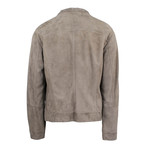 Brunello Cucinelli // Suede Leather Jacket // Brown (S)