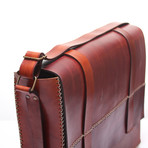 Agra Courier Bag // Brown