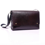 Agra Courier Bag // Dark Brown