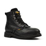 6" Plain-Toe Work Boots + Removable Kiltie // Black (US: 5)
