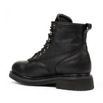 6" Plain-Toe Work Boots + Removable Kiltie // Black (US: 8.5)