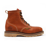 6" Plain Toe Work Boots // Light Brown (US: 8.5)