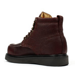 Classic Moc-Toe Wedge Work Boots // Dark Brown (US: 8.5)