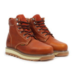 Industrial Round-Toe Work Boots // Light Brown (US: 7)