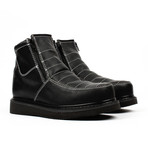 Pull-on Wedge Work Boots // Black (US: 8.5)