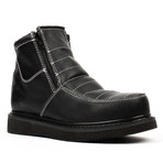 Pull-on Wedge Work Boots // Black (US: 5.5)