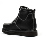Pull-on Wedge Work Boots // Black (US: 7)