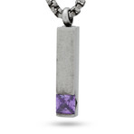 The Amethyst Bar Necklace