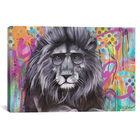 You Can't Hide Your Lion Eyes // Tara Gamel (18"W x 26"H x 0.75"D)