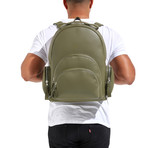 Rockefeller Backpack // Olive Florida Leather