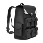 Voyager Backpack // Leather // Black Vintage Leather