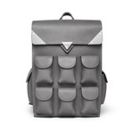 Voyager Backpack // Leather // Gray Vintage Leather