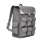 Voyager Backpack // Leather // Gray Vintage Leather