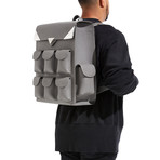 Voyager Backpack // Leather // Gray Vintage Leather