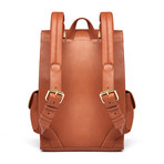 Voyager Backpack // Leather // Tobacco Acquario Leather
