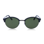 Ermenegildo Zegna // Round Clubmaster Sunglasses // Black + Green