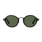 Persol // Classic Typewriter Sunglasses // Black + Green