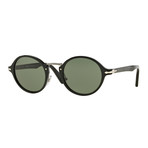 Persol // Classic Typewriter Sunglasses // Black + Green