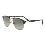 Persol Men's Classic Sunglasses // Black + Grey Gradient
